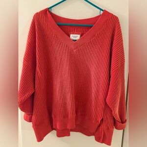 American Eagle 
Oversized Waffle Sweater
Orange
MEDIUM